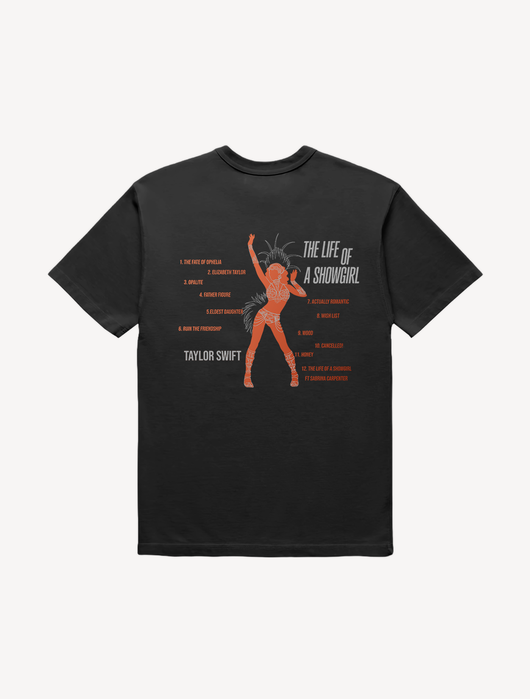 CAMISETA SHOWGIRL TRACKLIST