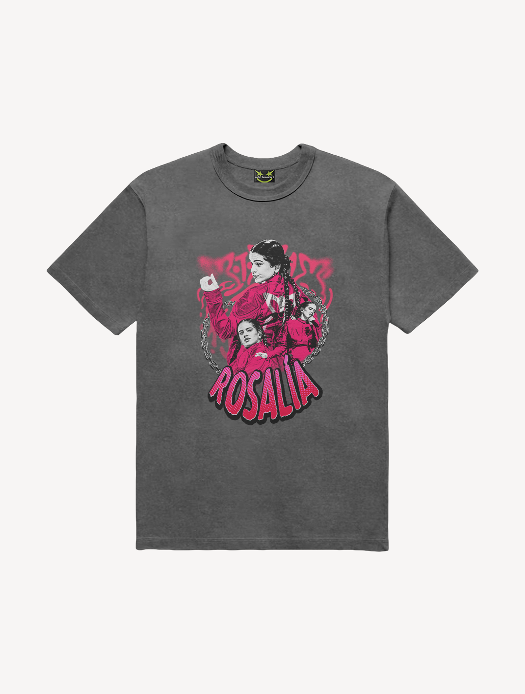 CAMISETA ESTONADA NEON ROSALIA