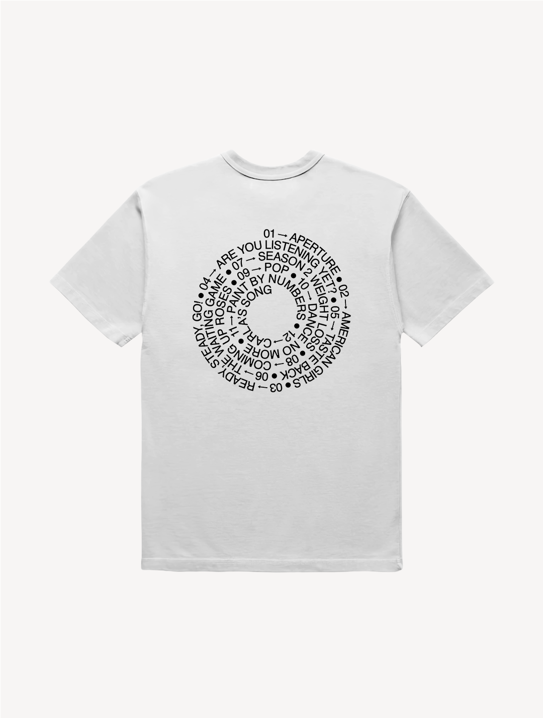 CAMISETA HS4 TRACKLIST