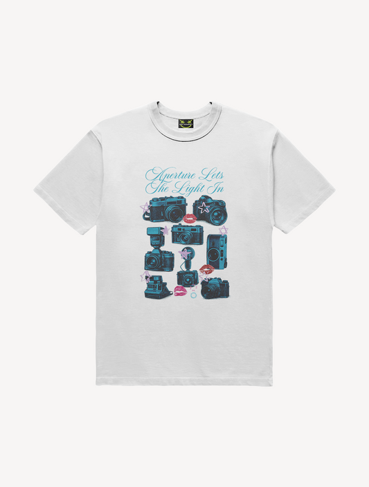 CAMISETA APERTURE LET THE LIGHT IN