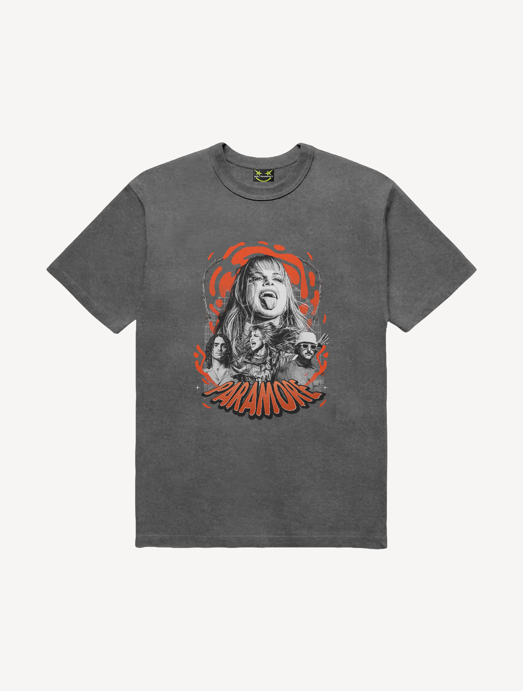 CAMISETA ESTONADA NEON PARAMORE