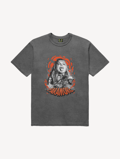 CAMISETA ESTONADA NEON PARAMORE